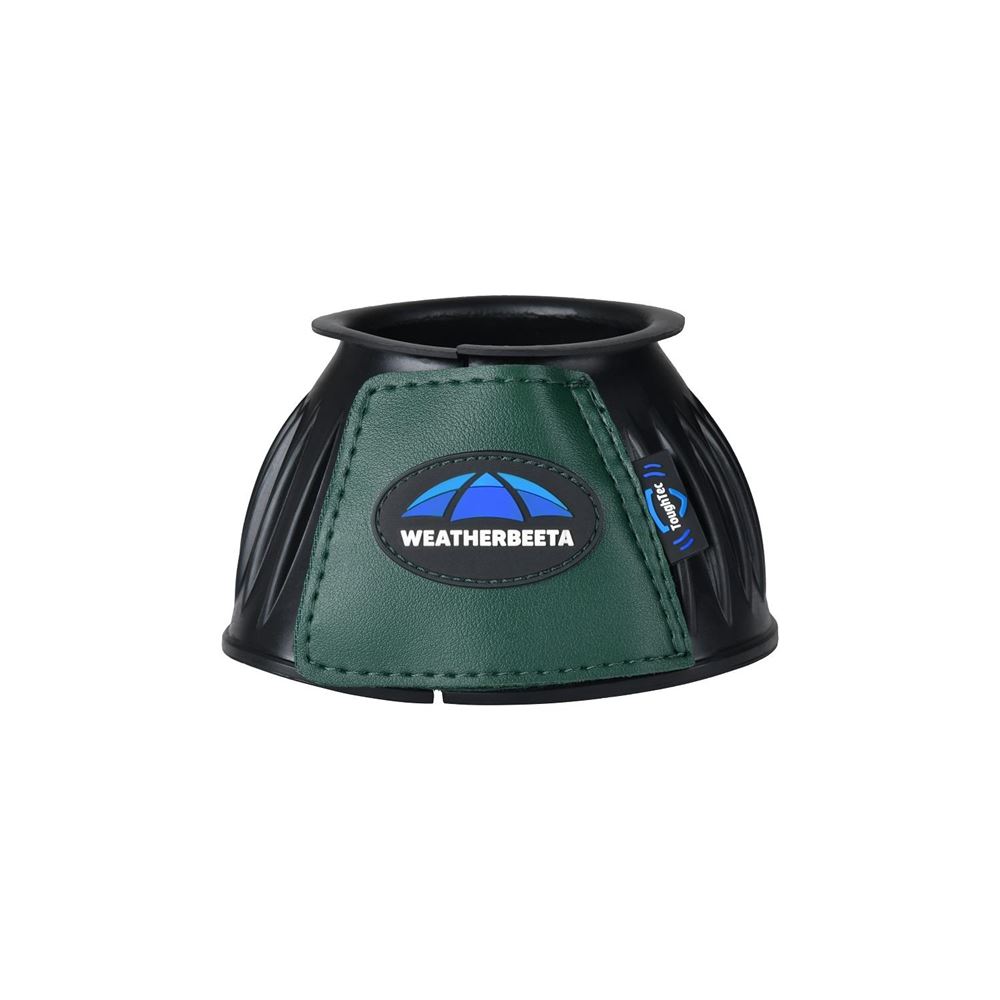 Weatherbeeta Tough-Tec Prime Rubber Bell Boots (Black/Forest Green)