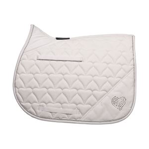 Hy Equestrian Diamante All Purpose Saddle Cloth (White)