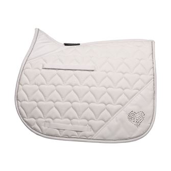 Hy Equestrian Diamante All Purpose Saddle Cloth (White)