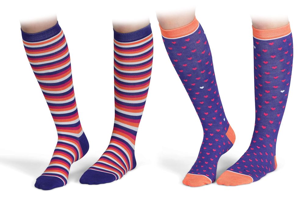 Shires Bamboo Socks - Adult 2 Pack (Purple)