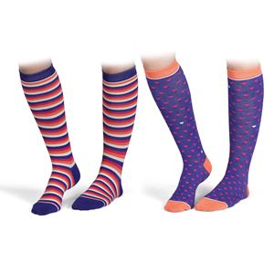 Shires Bamboo Socks - Adult 2 Pack (Purple)