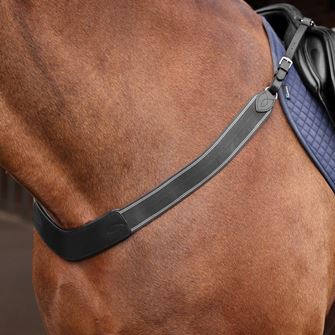 Shires Velociti Rapida Elasticated Breast Girth (Black)