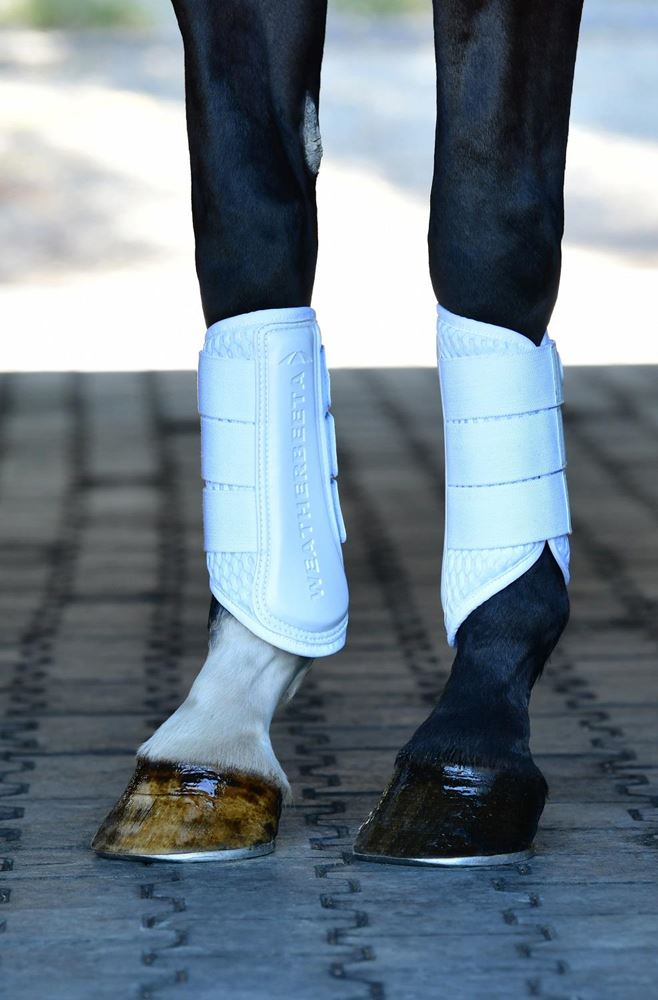 Weatherbeeta Tough-Tec Mesh Brushing Boots (White)