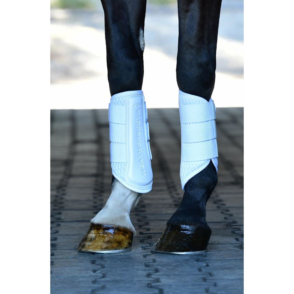 Weatherbeeta Tough-Tec Mesh Brushing Boots (White)