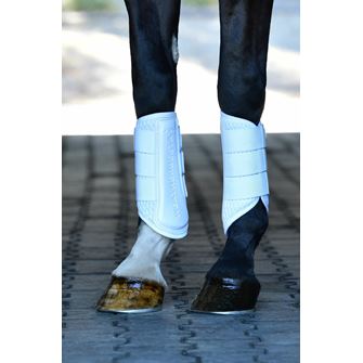 Weatherbeeta Tough-Tec Mesh Brushing Boots (White)