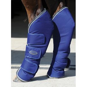 Weatherbeeta 1200D Wide Tab Long Travel Boots (Dark Blue/Grey/White)