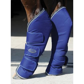 Weatherbeeta 1200D Wide Tab Long Travel Boots (Dark Blue/Grey/White) *Discontinued*