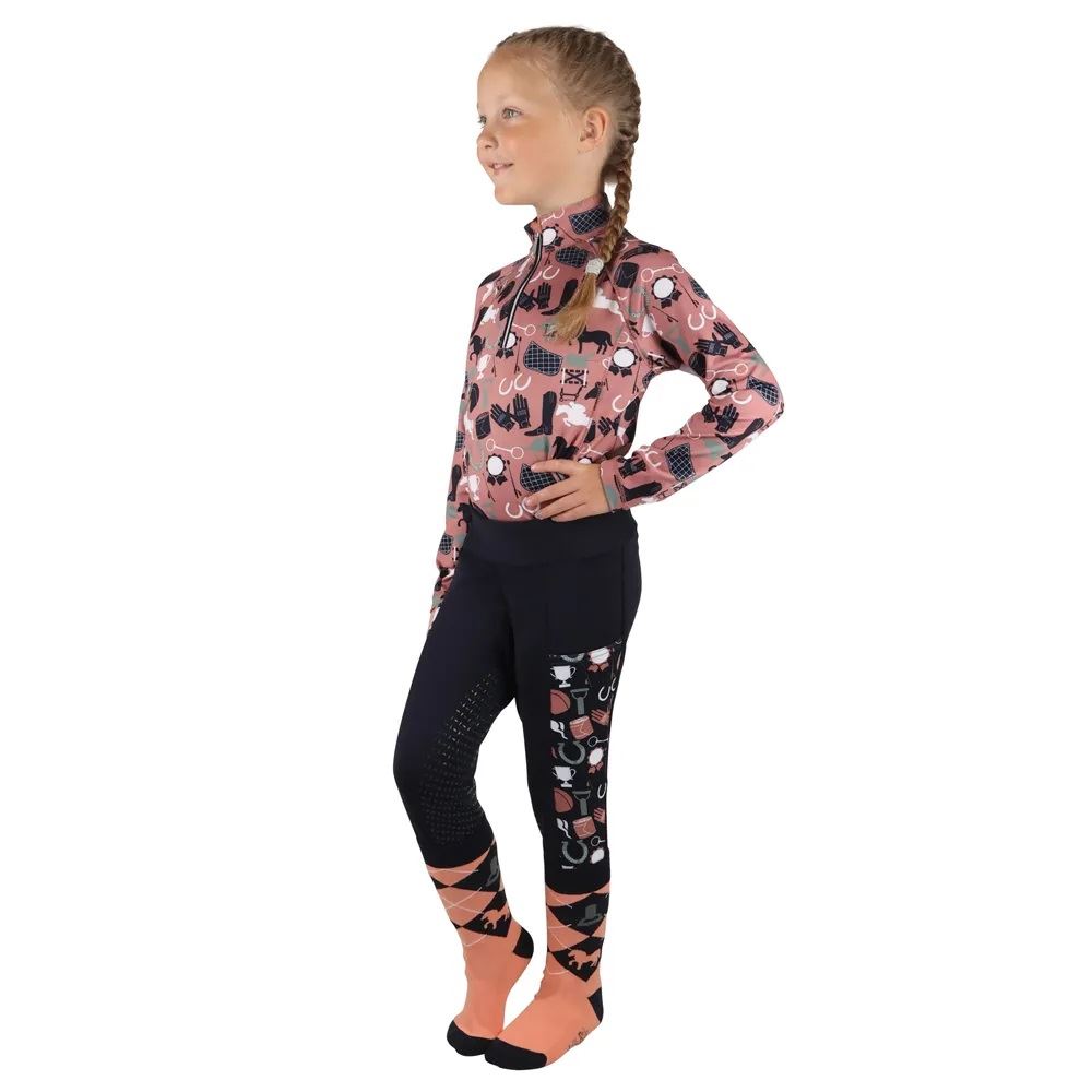 Pony Passion Base Layer by Little Rider (Blush/Navy)