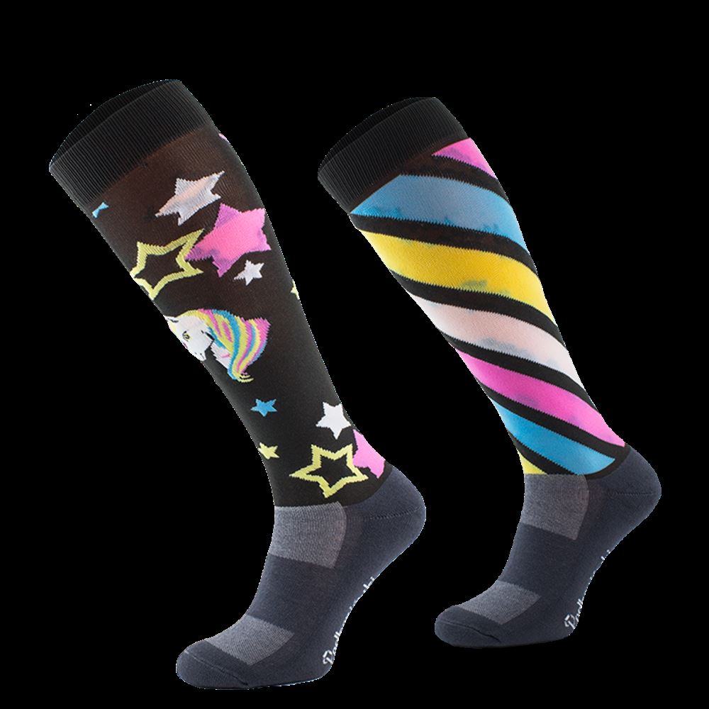 Comodo Technical Novelty Black Unicorn Socks Adults