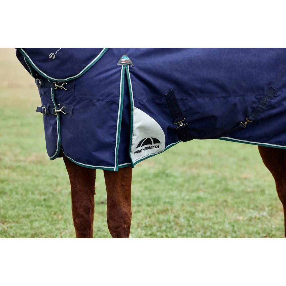 Weatherbeeta Comfitec Plus Dynamic Turnout Detach-A-Neck - 220g (Navy/Forest Green)