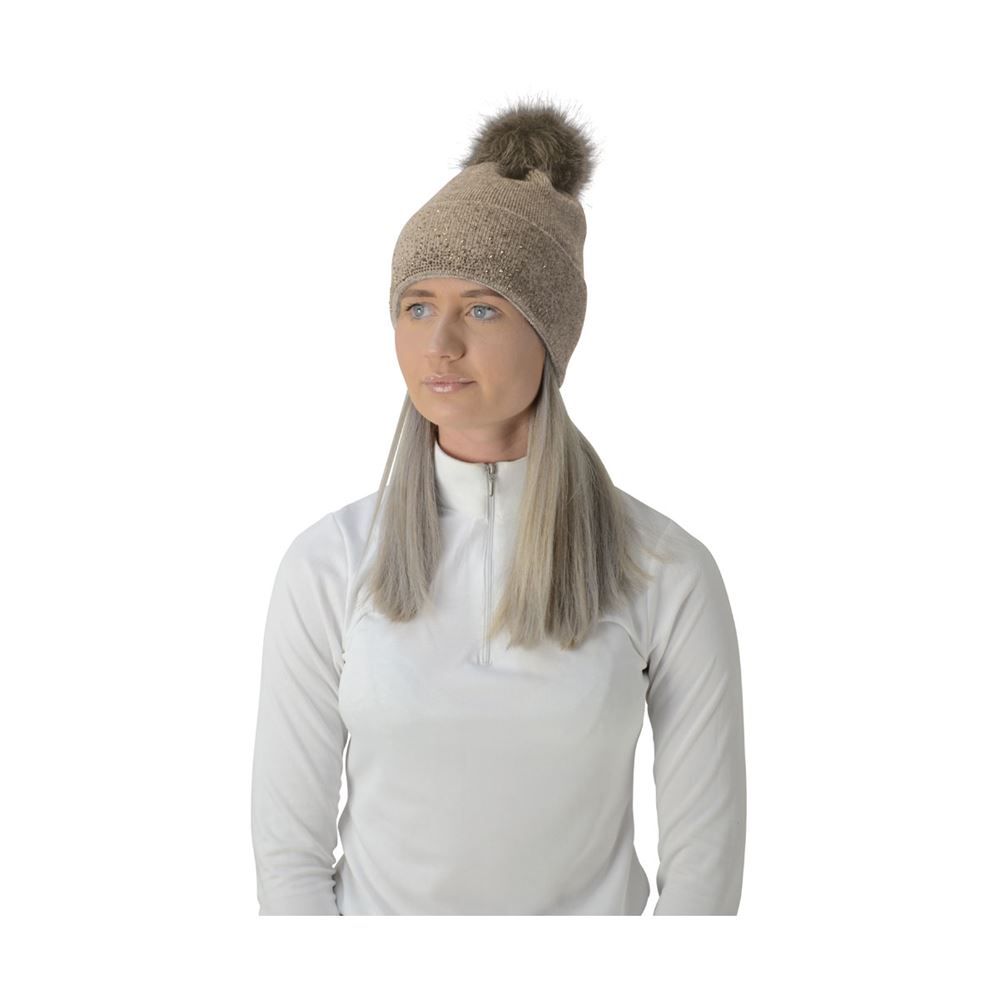 Hy Equestrian Alaska Diamante Bobble Hat 