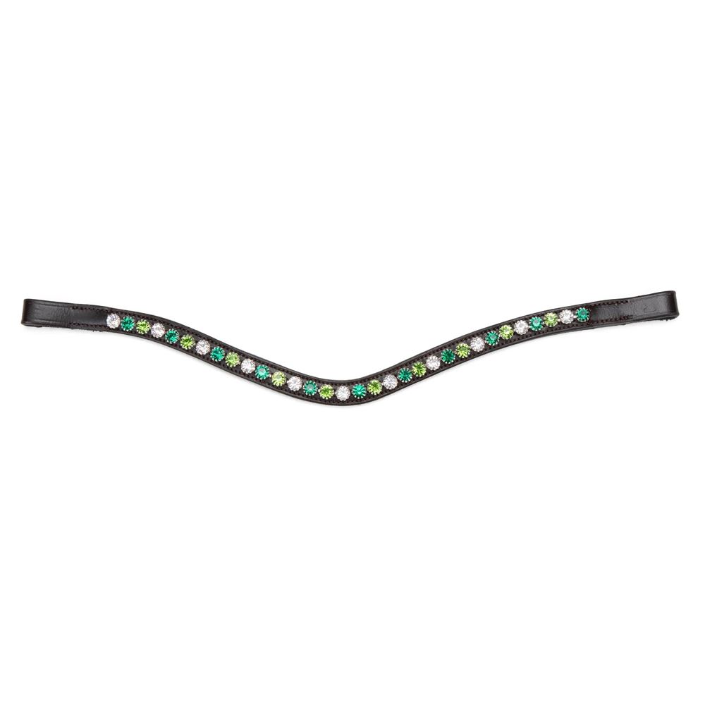 Shires Velociti GARA Green Diamante Browband