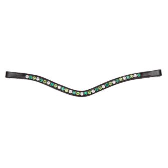 Shires Velociti GARA Green Diamante Browband