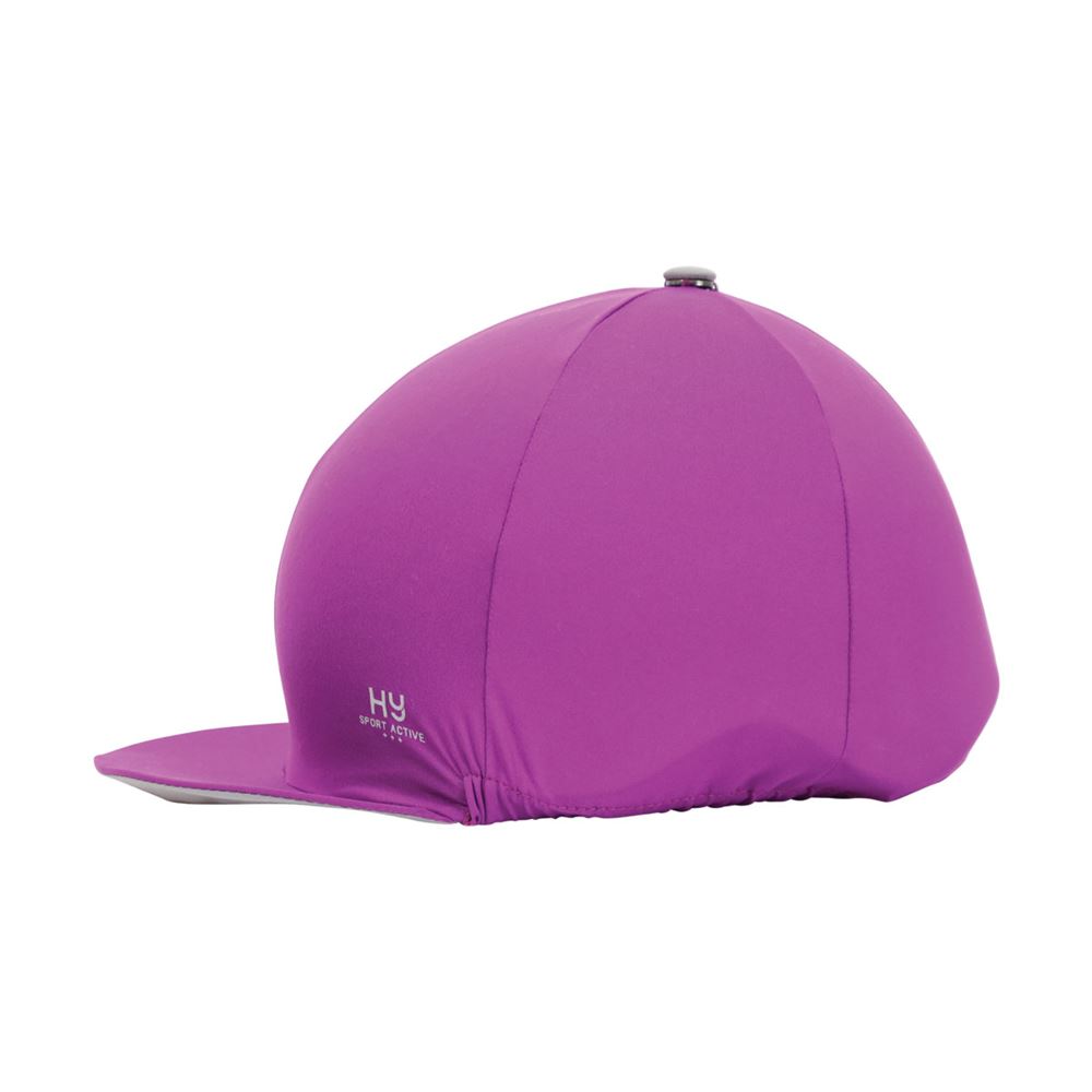 Hy Sport Active Hat Silk with Interchangeable Pom Pom (Amethyst Purple)