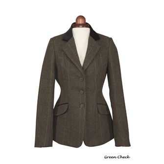 Shires Aubrion Saratoga Ladies Jacket (Green Check)