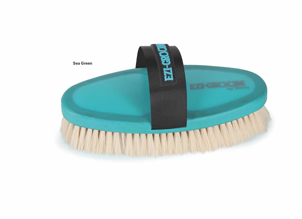 Shires Ezi-Groom Body Brush with Goat Hair