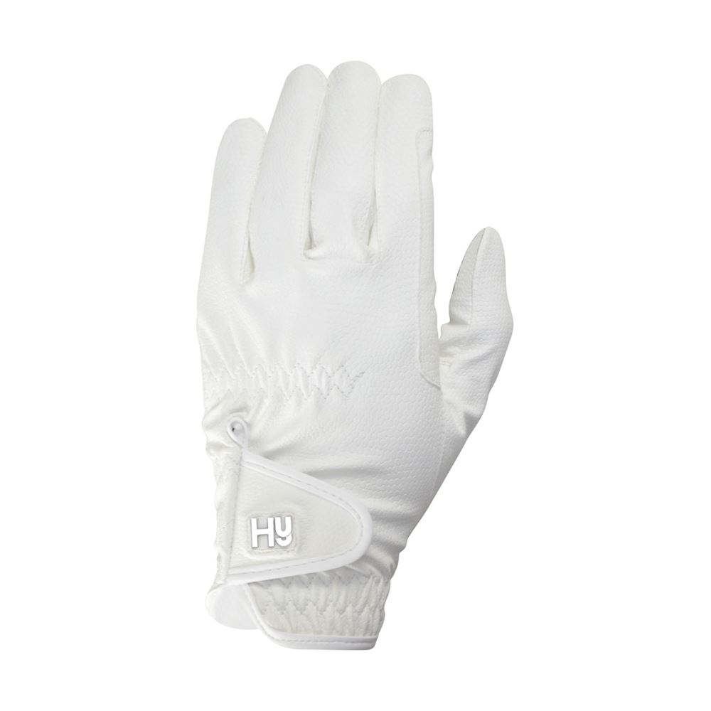 Hy Equestrian Cottenham Elite Riding Gloves - Child (White)