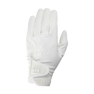 Hy Equestrian Cottenham Elite Riding Gloves - Child (White)