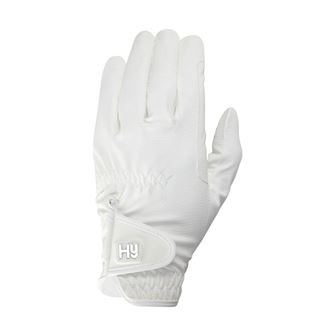 Hy Equestrian Cottenham Elite Riding Gloves - Child (White)