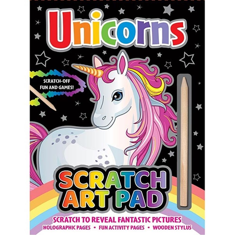 Scratch Art Pad - Unicorns