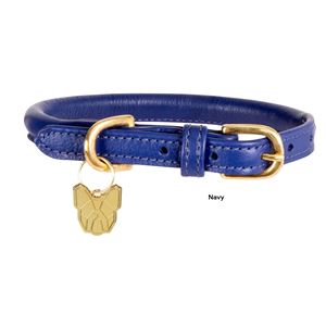 Shires Digby & Fox Rolled Leather Dog Collar (XXXS - XXS)