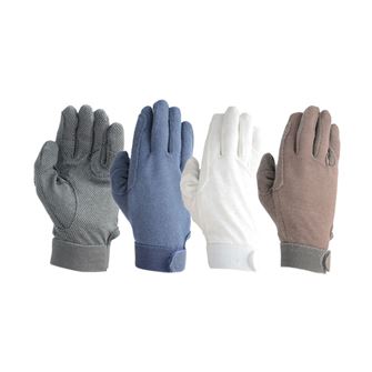 Hy Equestrian Cotton Pimple Palm Gloves