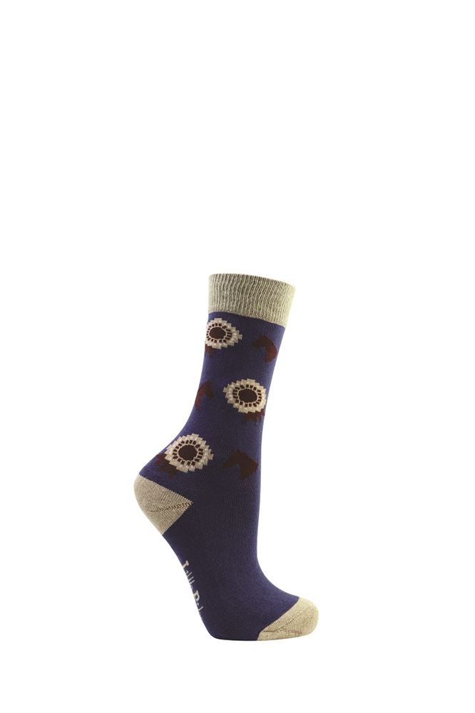 Riding Star Collection Socks by Little Rider - Pack of 3 (Navy/Burgundy)