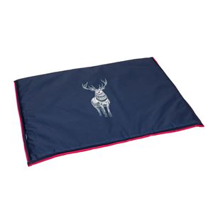 House of Paws Stag Water Resistant Reversible Boot Mat - L/XL (Navy)