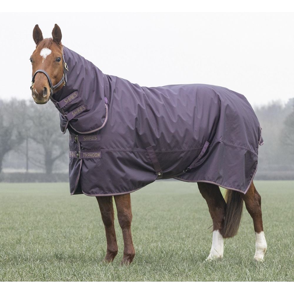 Shires Typhoon 100 Combo Turnout Rug (Black Cherry)