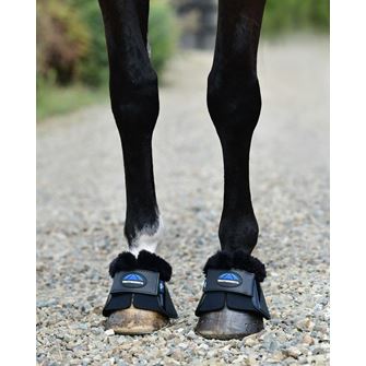 Weatherbeeta Tough-Tec Impact Fleece Trim Bell Boot (Black)