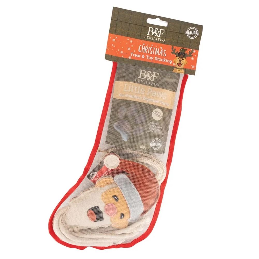 Benji & Flo Christmas Treat & Toy Stocking 