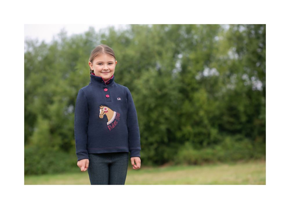 Riding Star Collection Jumper by Little Rider (Navy/Burgundy)