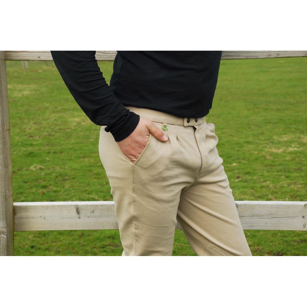Rhinegold Mens Essential Breeches (Black)