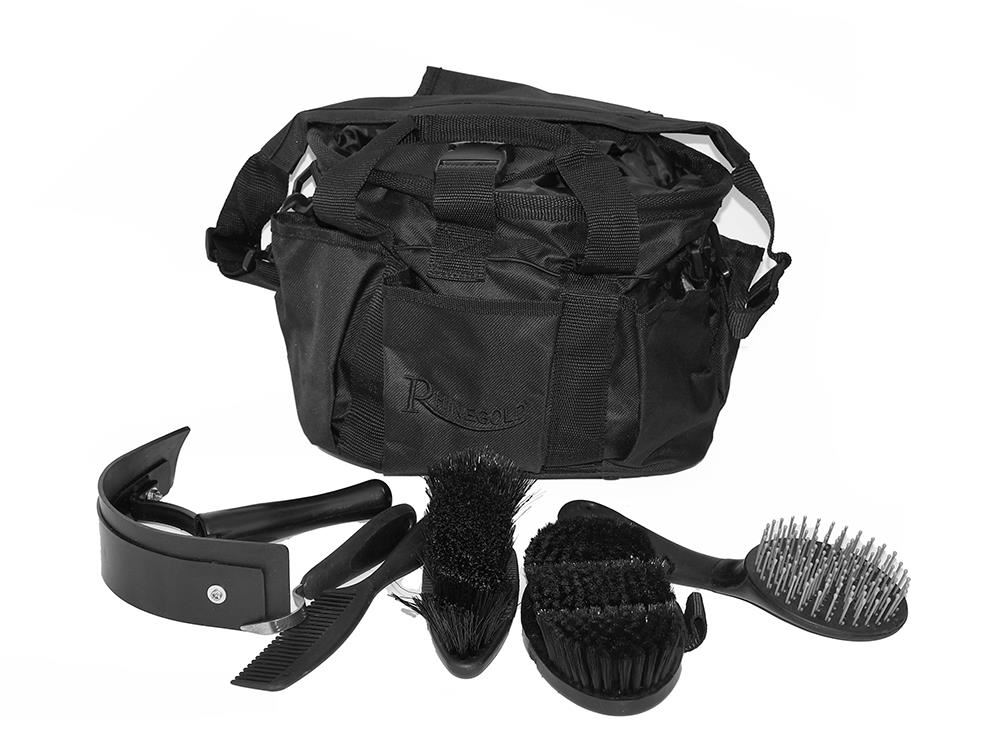 Rhinegold Grooming Bag with Kit (Black)