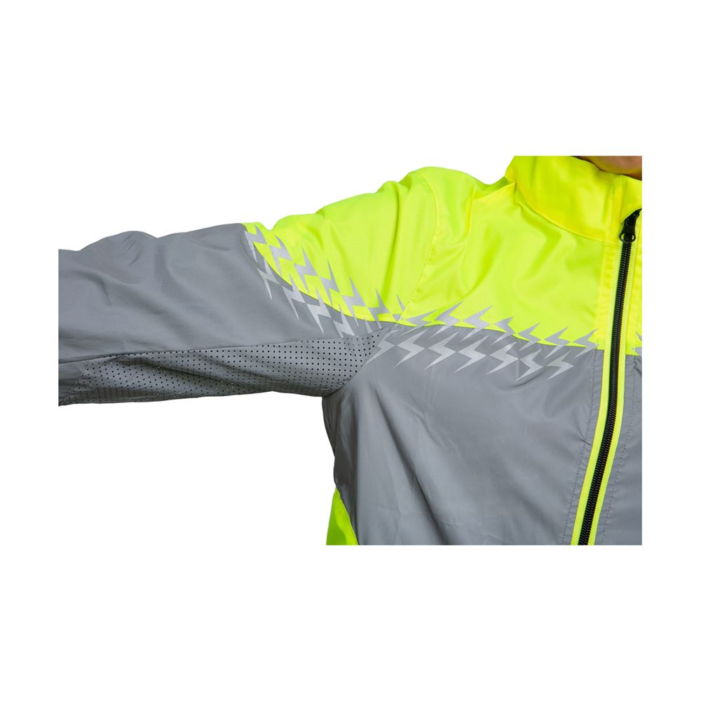 Hy Equestrian Silva Flash Lightweight Duo Reflective Jacket (Yellow/Reflective Silver)