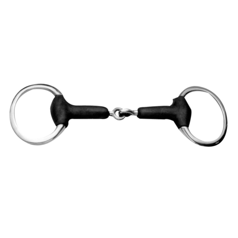 Korsteel Soft Rubber Jointed Loose Ring Snaffle Bit