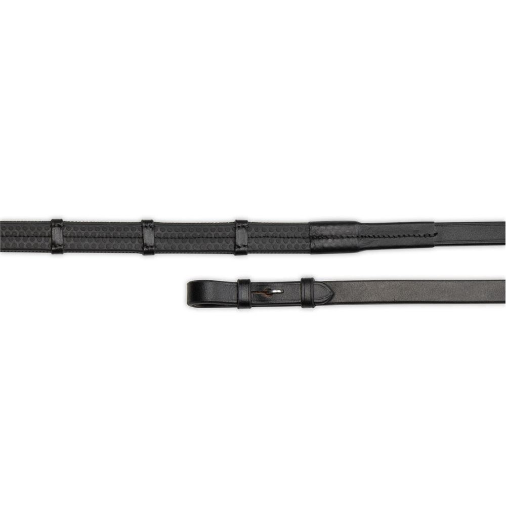 **barcodes* Shires Velociti Gara Pimple Grip Contintental Reins (Black)