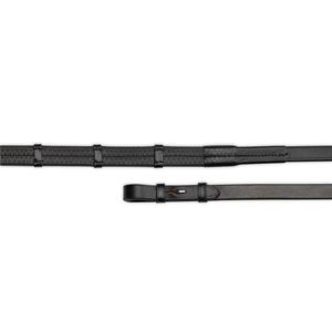 **barcodes* Shires Velociti Gara Pimple Grip Contintental Reins (Black)