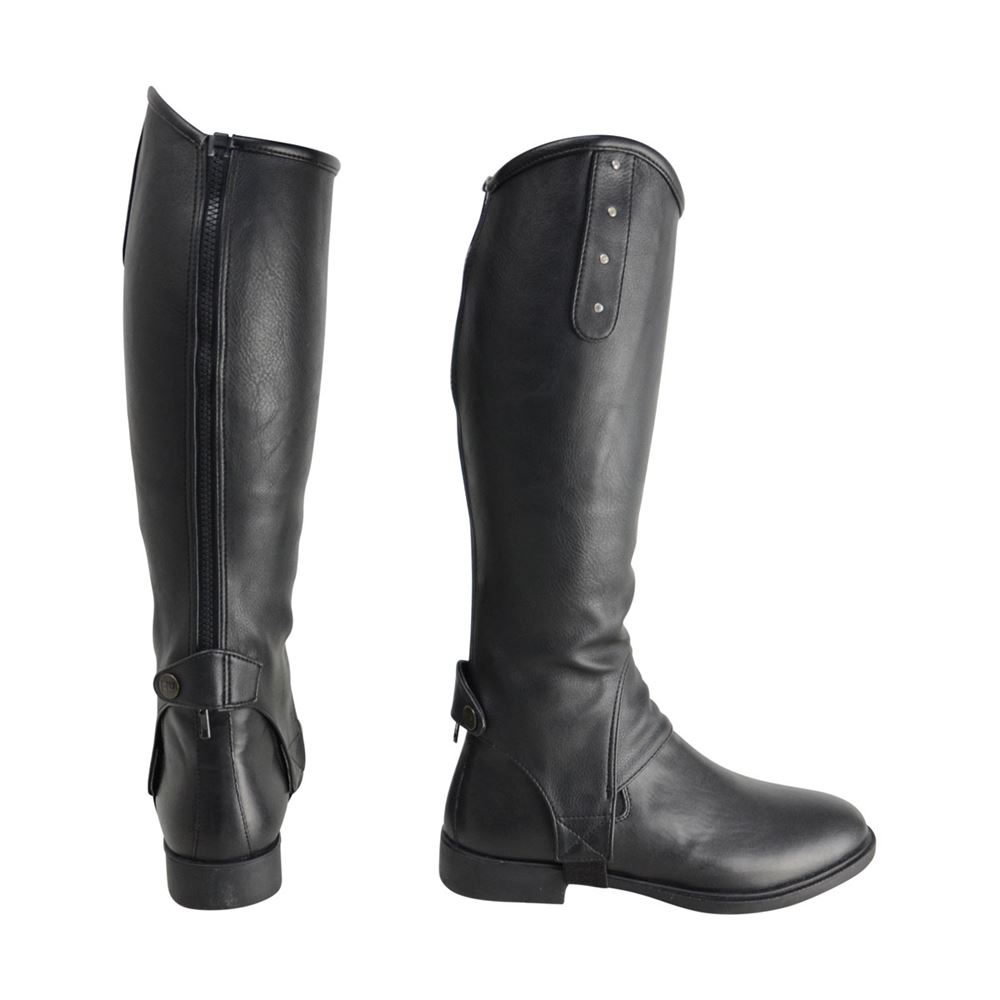 HyLAND Faux Leather Diamante Gaiter