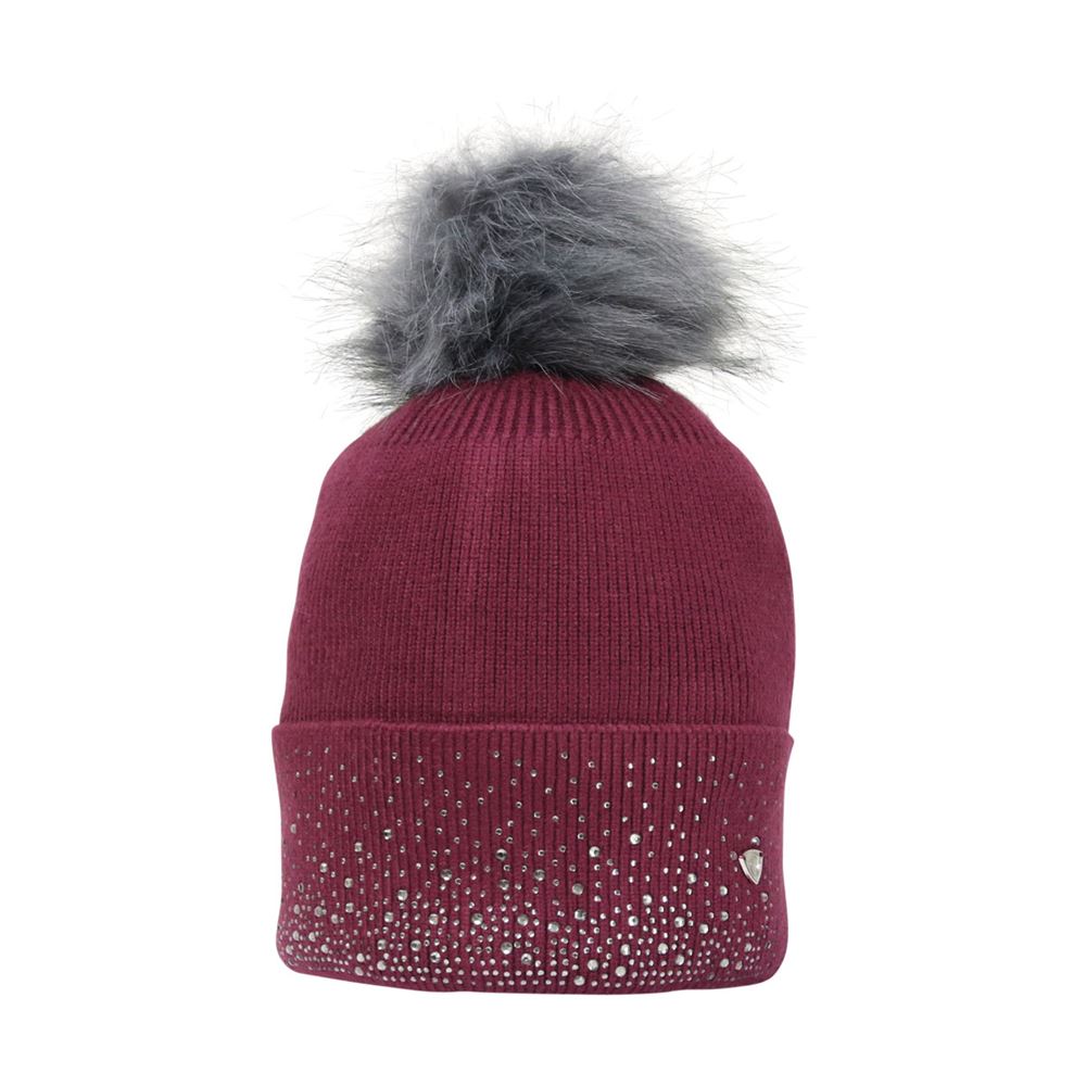 Hy Equestrian Synergy Diamante Bobble Hat (Fig)