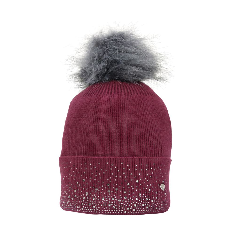 Hy Equestrian Synergy Diamante Bobble Hat (Fig)