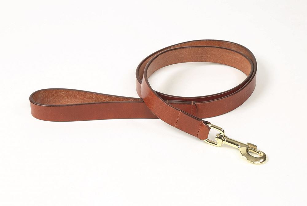 Shires Digby & Fox Flat Leather Dog Lead