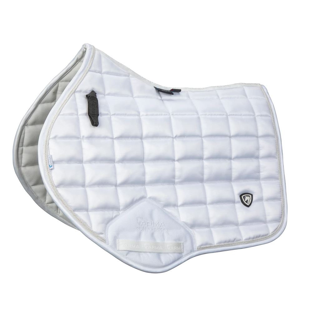 Shires ARMA Eltar Satin Jump Saddlecloth (White)