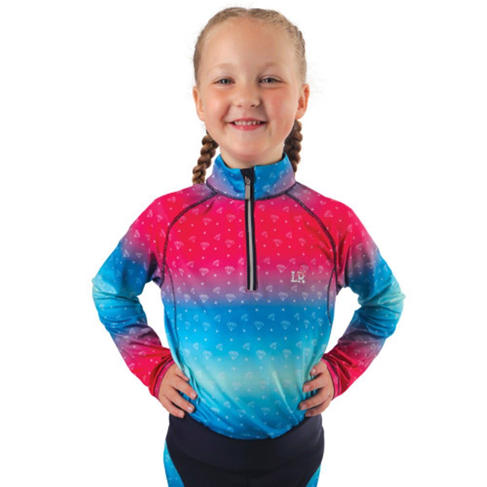 Dazzling Diamond Base Layer by Little Rider (Teal/Pink)