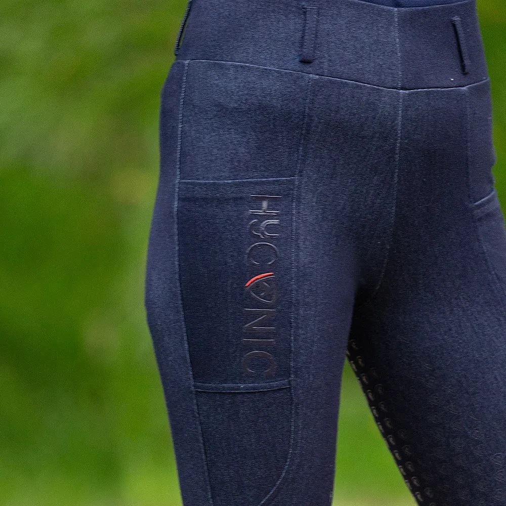 HyCONIC Valloria Denim Look Ladies Riding Tights (Navy)