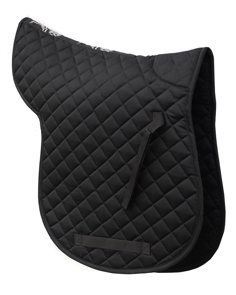 Rhinegold Cotton Quilted GP Numnah (Black)