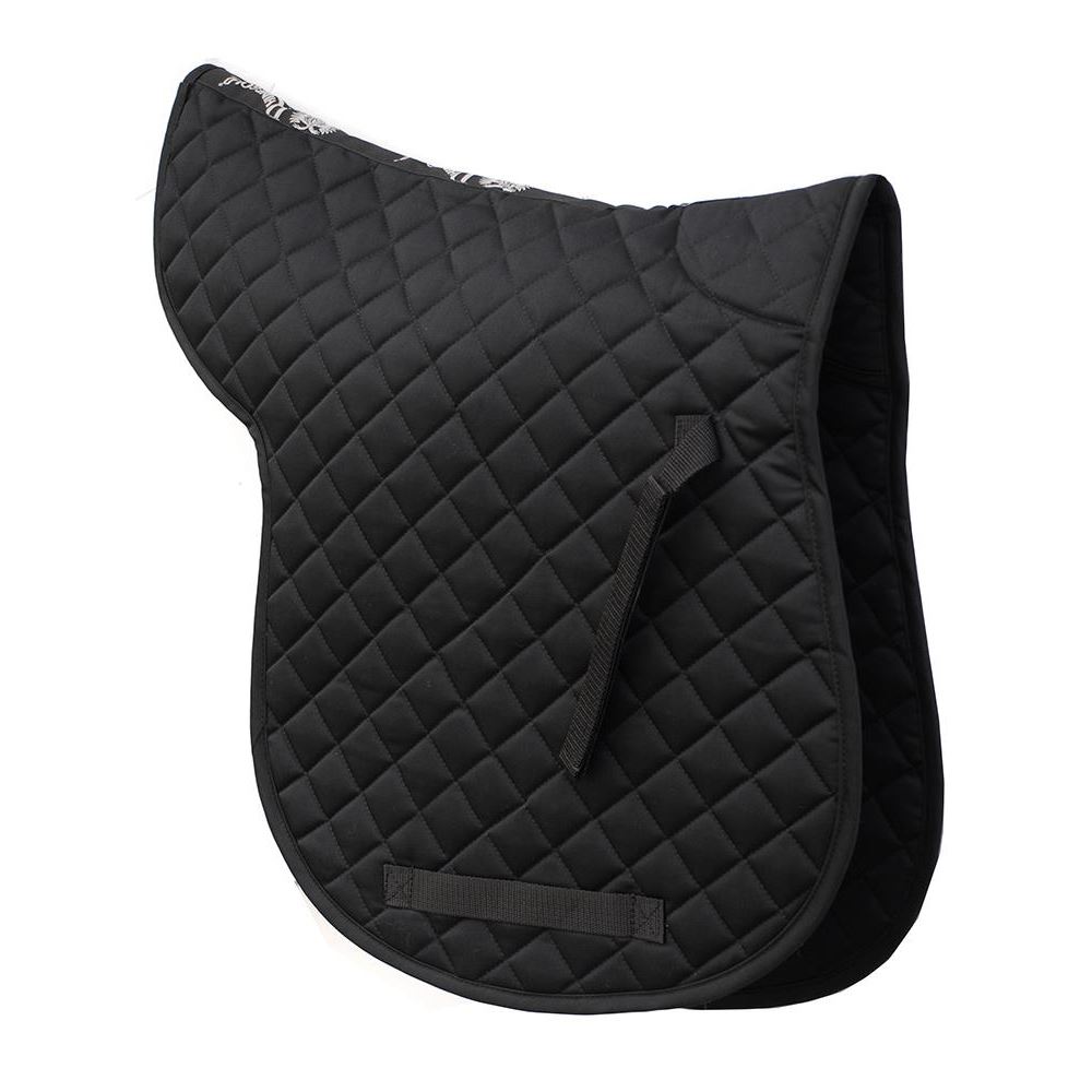Rhinegold Cotton Quilted GP Numnah (Black)