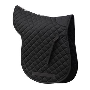 Rhinegold Cotton Quilted GP Numnah (Black)