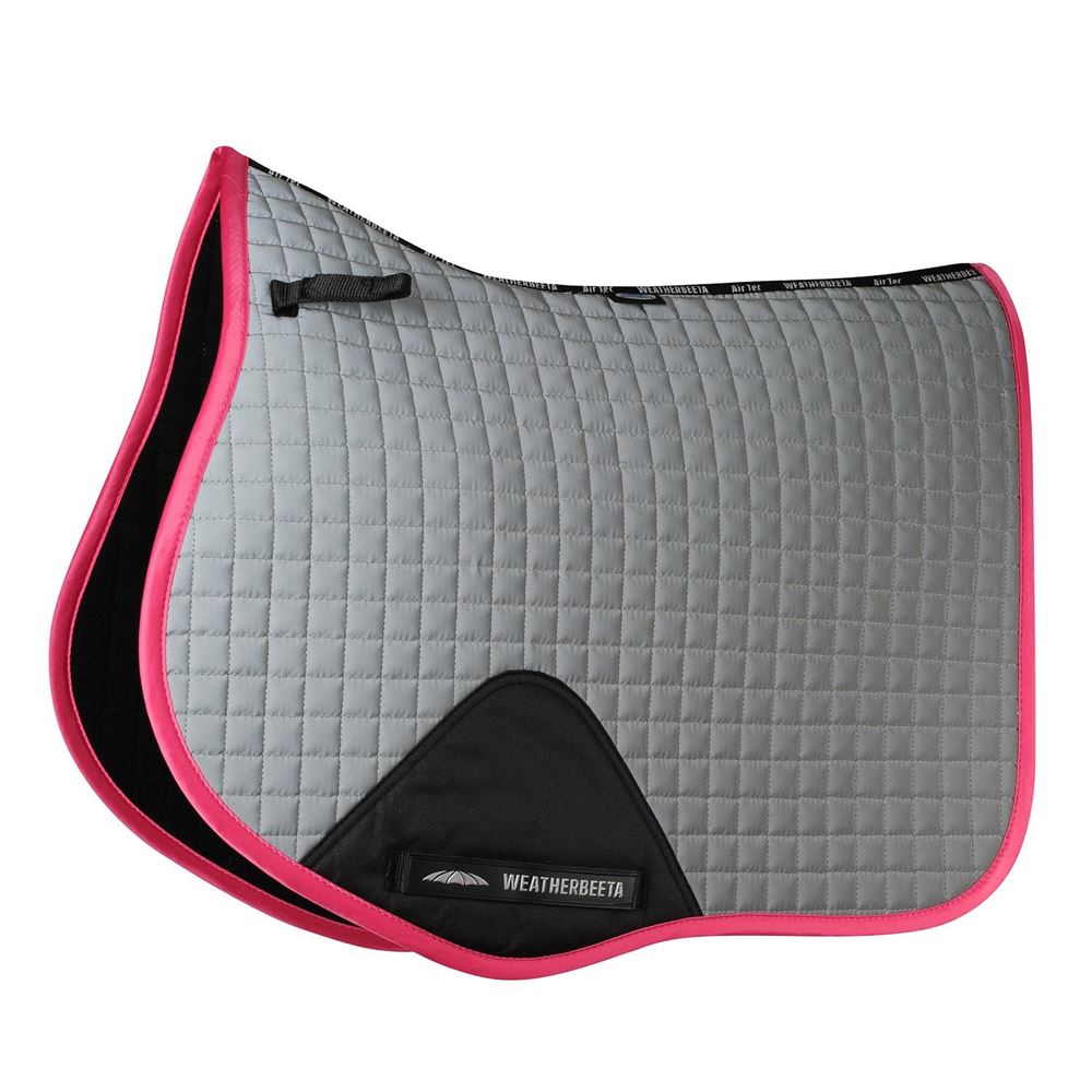 WeatherBeeta Reflective Prime All Purpose Saddle Pad (Silver/Pink)