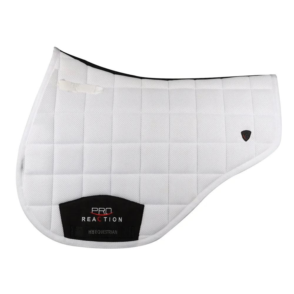 Pro Reaction 3D Mesh Close Contact Saddle Pad by Hy Equestrian (White)